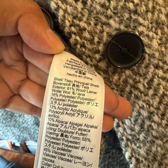 Madewell Italian Fabric Wool Coat - Picture 4 of 5